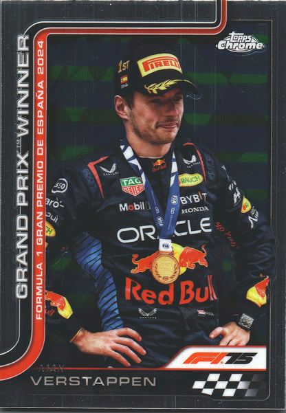2025 Topps Chrome Formula 1 Max Verstappen GPW #102 Red Bull