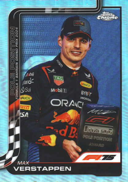 2025 Topps Chrome Formula 1 Max Verstappen PP Refractor #117 Red Bull
