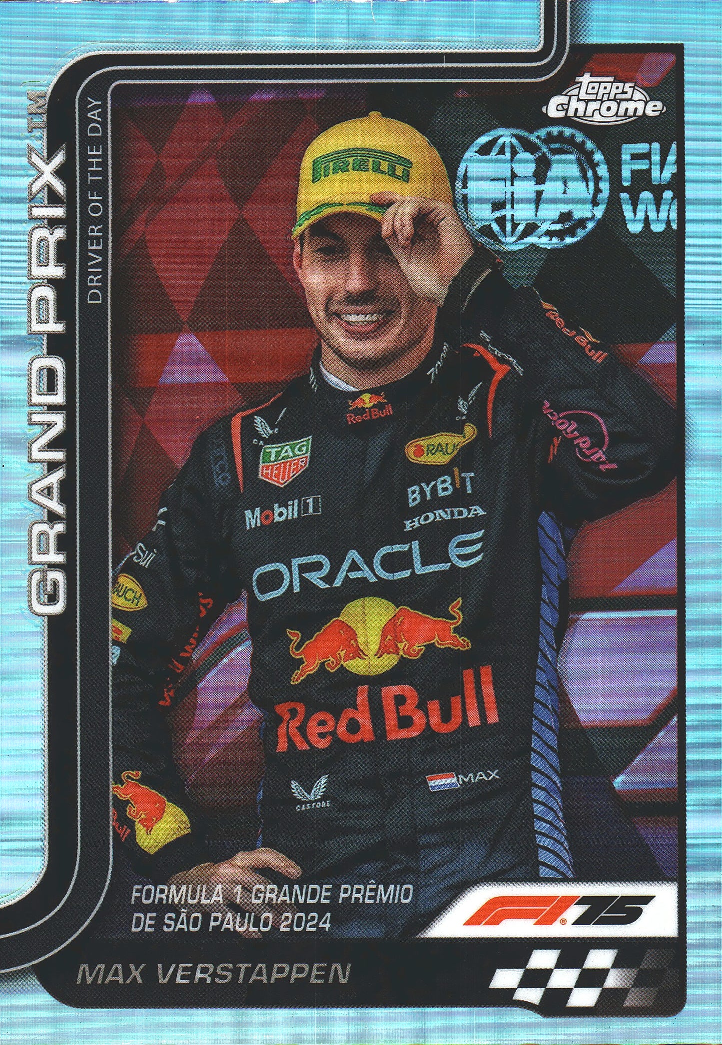 2025 Topps Chrome Formula 1 Max Verstappen DOD Refractor #142 Red Bull