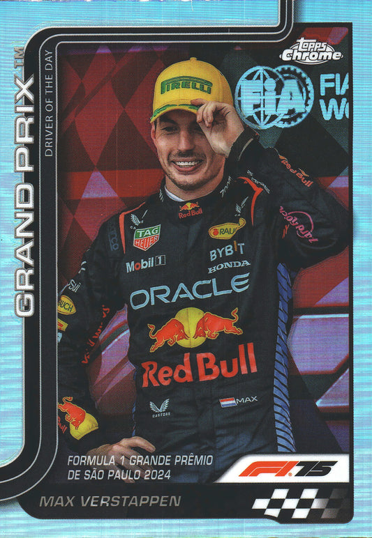 2025 Topps Chrome Formula 1 Max Verstappen DOD Refractor #142 Red Bull