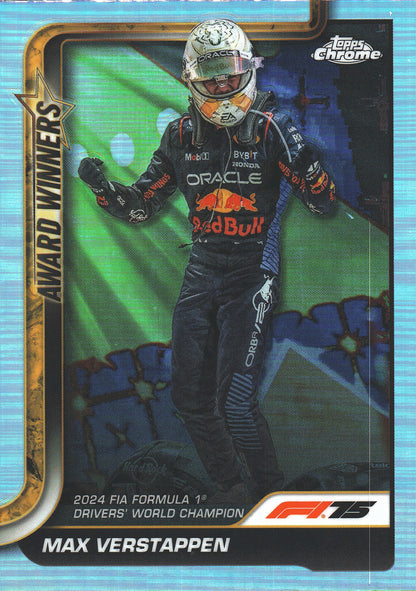 2025 Topps Chrome Formula 1 Max Verstappen AW Refractor #148 Red Bull