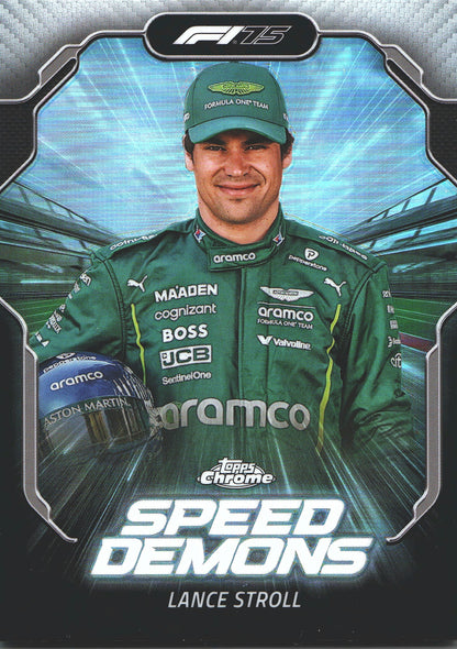 2025 Topps Chrome Formula 1 Speed Demons Lance Stroll #SD-6 Aston Martin