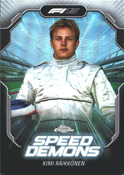 2025 Topps Chrome Formula 1 Speed Demons Kimi Raikkonen #SD-11 Ferrari