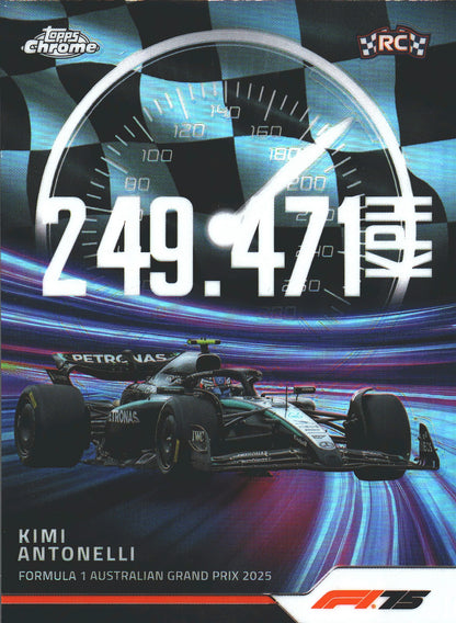 2025 Topps Chrome Formula 1 Top Speed Kimi Antonelli #TS-4 Mercedes-AMG