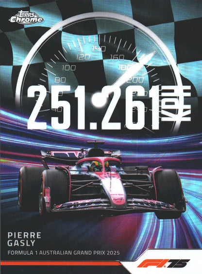 2025 Topps Chrome Formula 1 Top Speed Pierre Gasly #TS-8 Alpine
