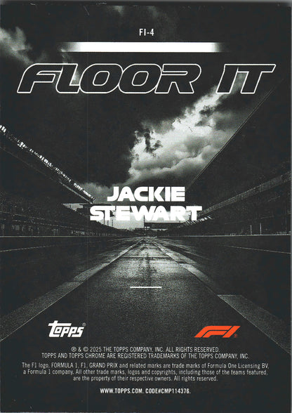 2025 Topps Chrome Formula 1 Floor It Jackie Stewart #FI-4 Tyrell