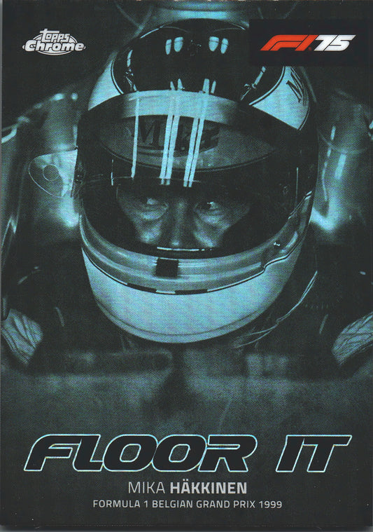 2025 Topps Chrome Formula 1 Floor It Mika Hakkinen #FI-8 McLaren