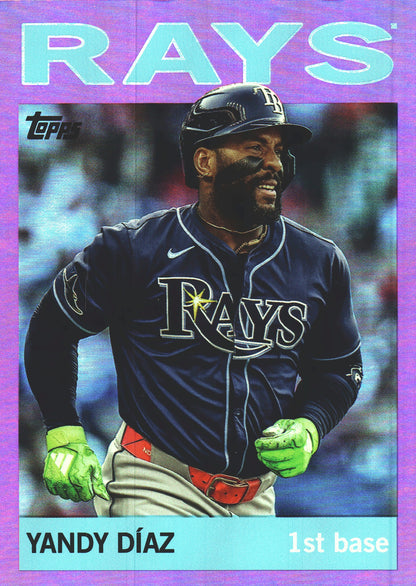 2025 Topps Archives Pink Yandy Diaz #16 Tampa Bay Rays