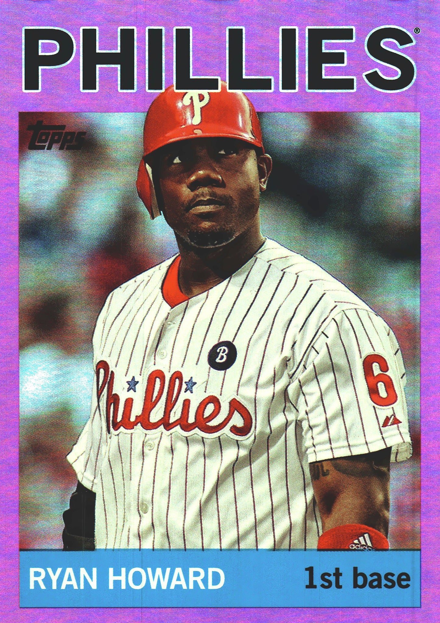 2025 Topps Archives Pink Ryan Howard #41 Philadelphia Phillies