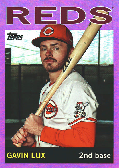 2025 Topps Archives Pink Gavin Lux #58 Cincinnati Reds