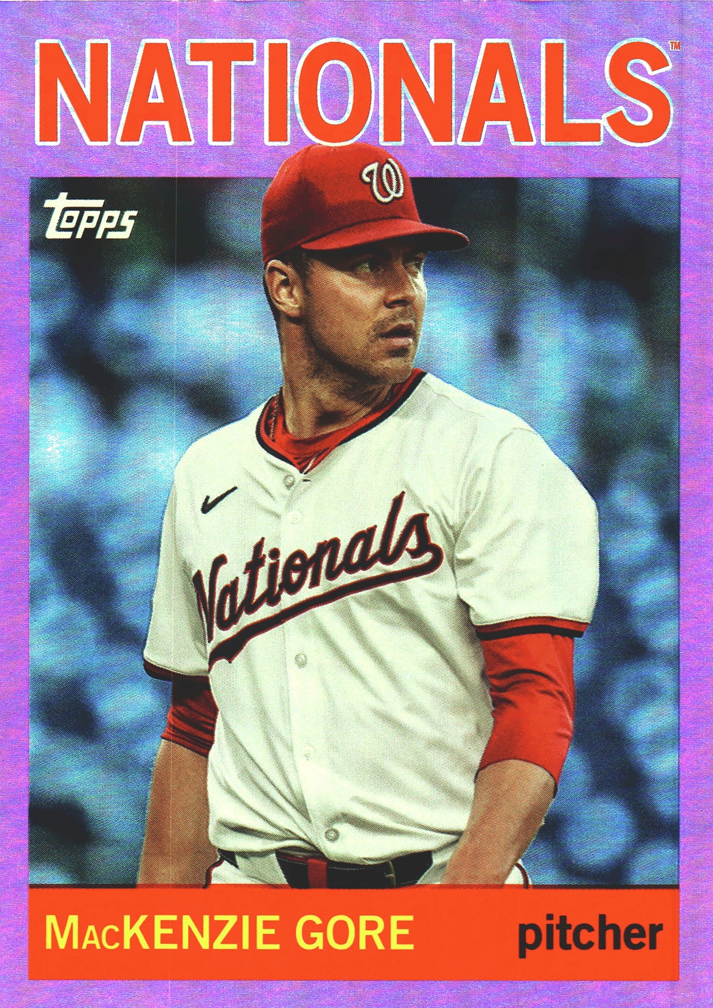 2025 Topps Archives Pink MacKenzie Gore #88 Washington Nationals