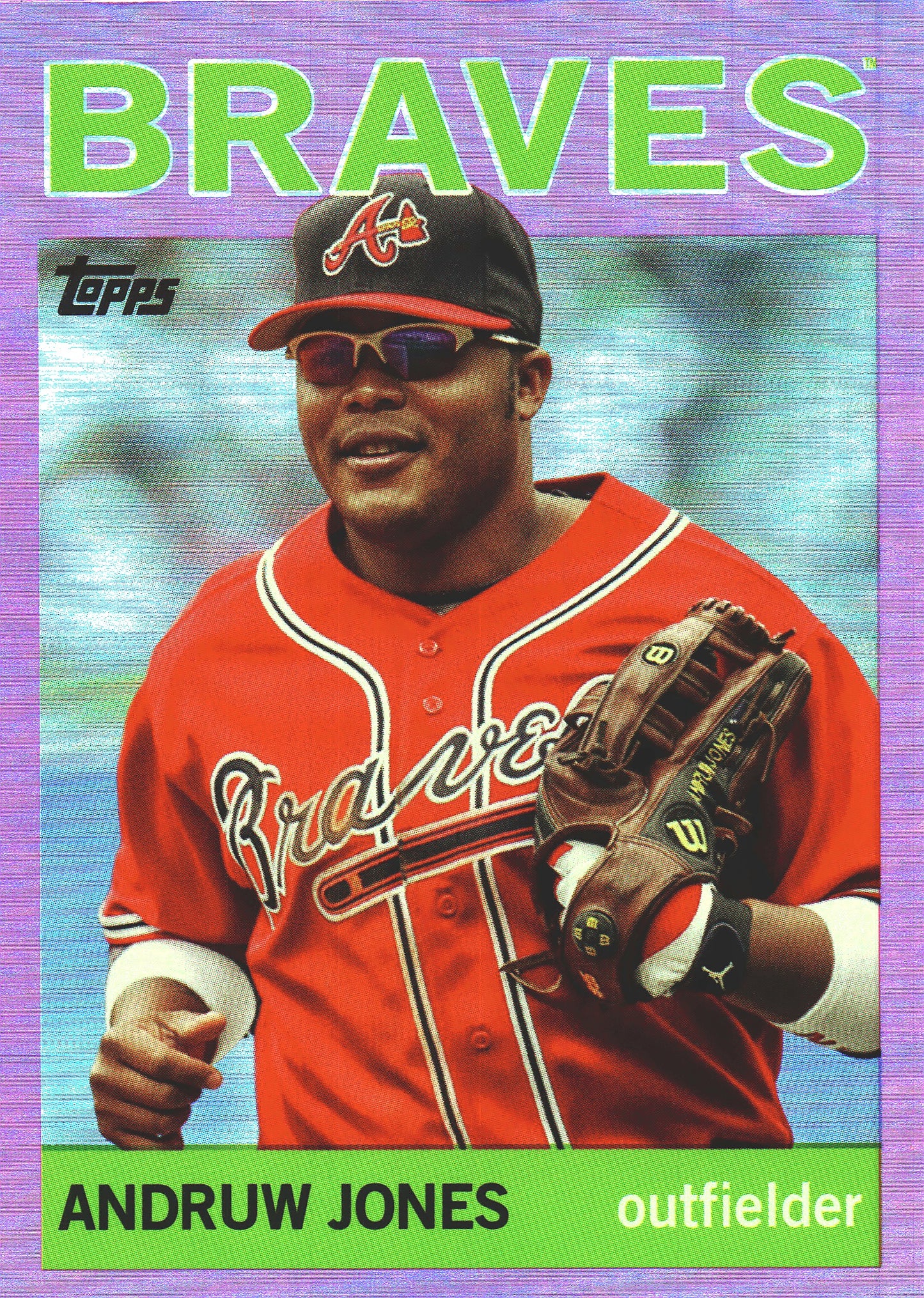 2025 Topps Archives Pink Andruw Jones #91 Atlanta Braves