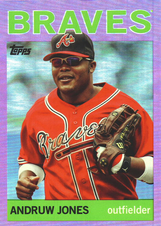 2025 Topps Archives Pink Andruw Jones #91 Atlanta Braves