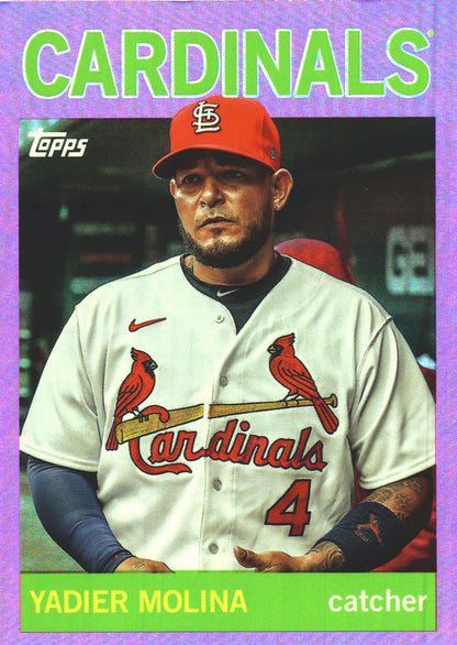 2025 Topps Archives Pink Yadier Molina #97 St. Louis Cardinals