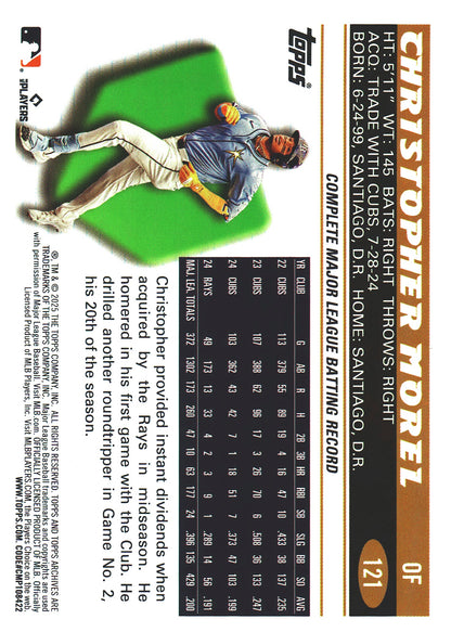 2025 Topps Archives Pink Christopher Morel #121 Tampa Bay Rays