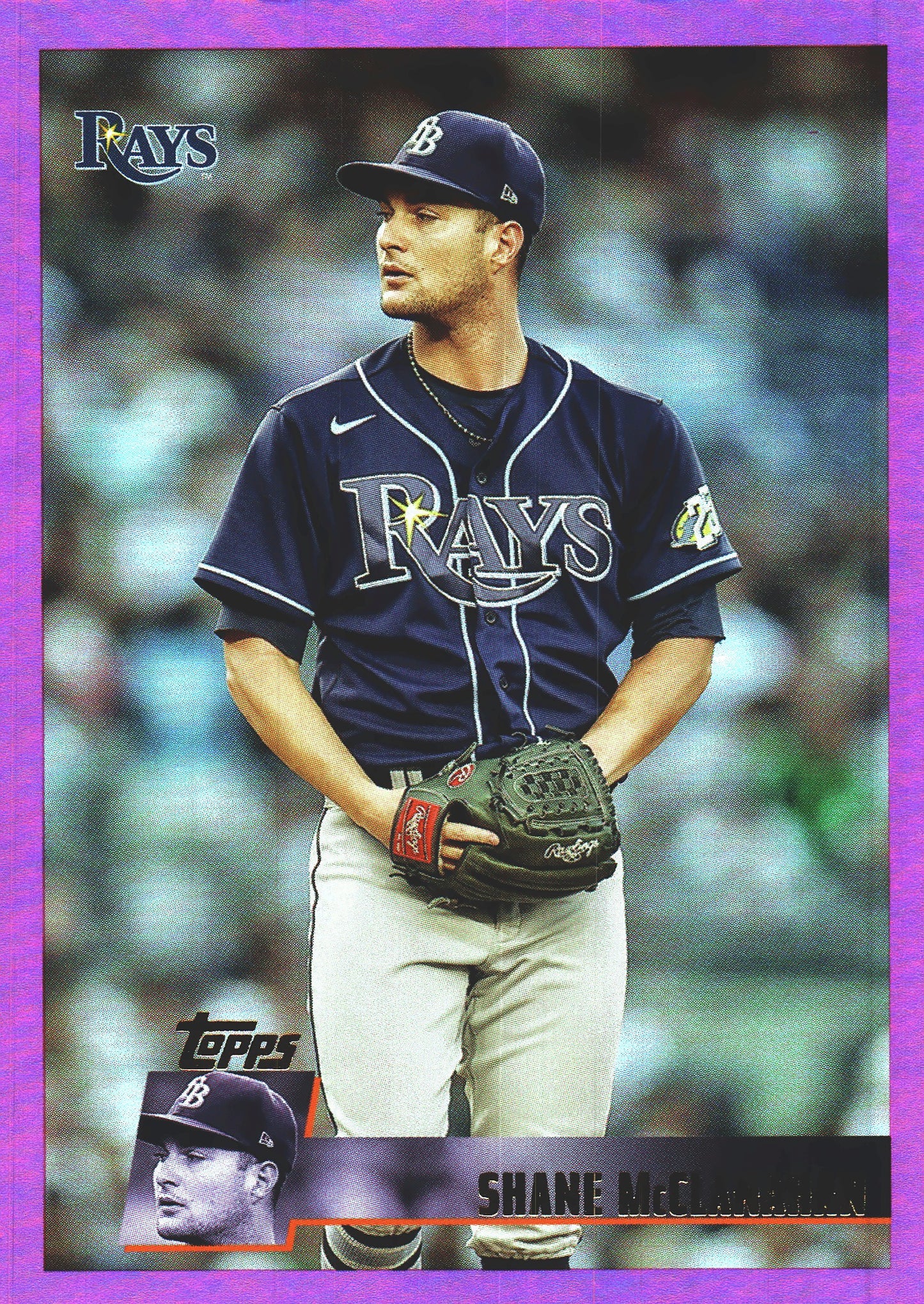 2025 Topps Archives Pink Shane McClanahan #174 Tampa Bay Rays