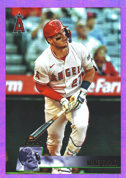 2025 Topps Archives Pink Mike Trout #175 Los Angeles Angels