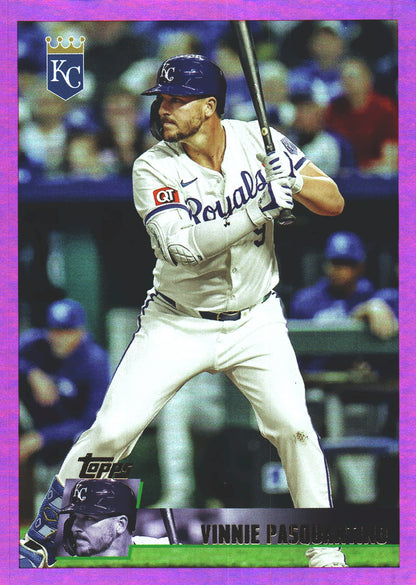 2025 Topps Archives Pink Vinnie Pasquantino #186 Kansas City Royals