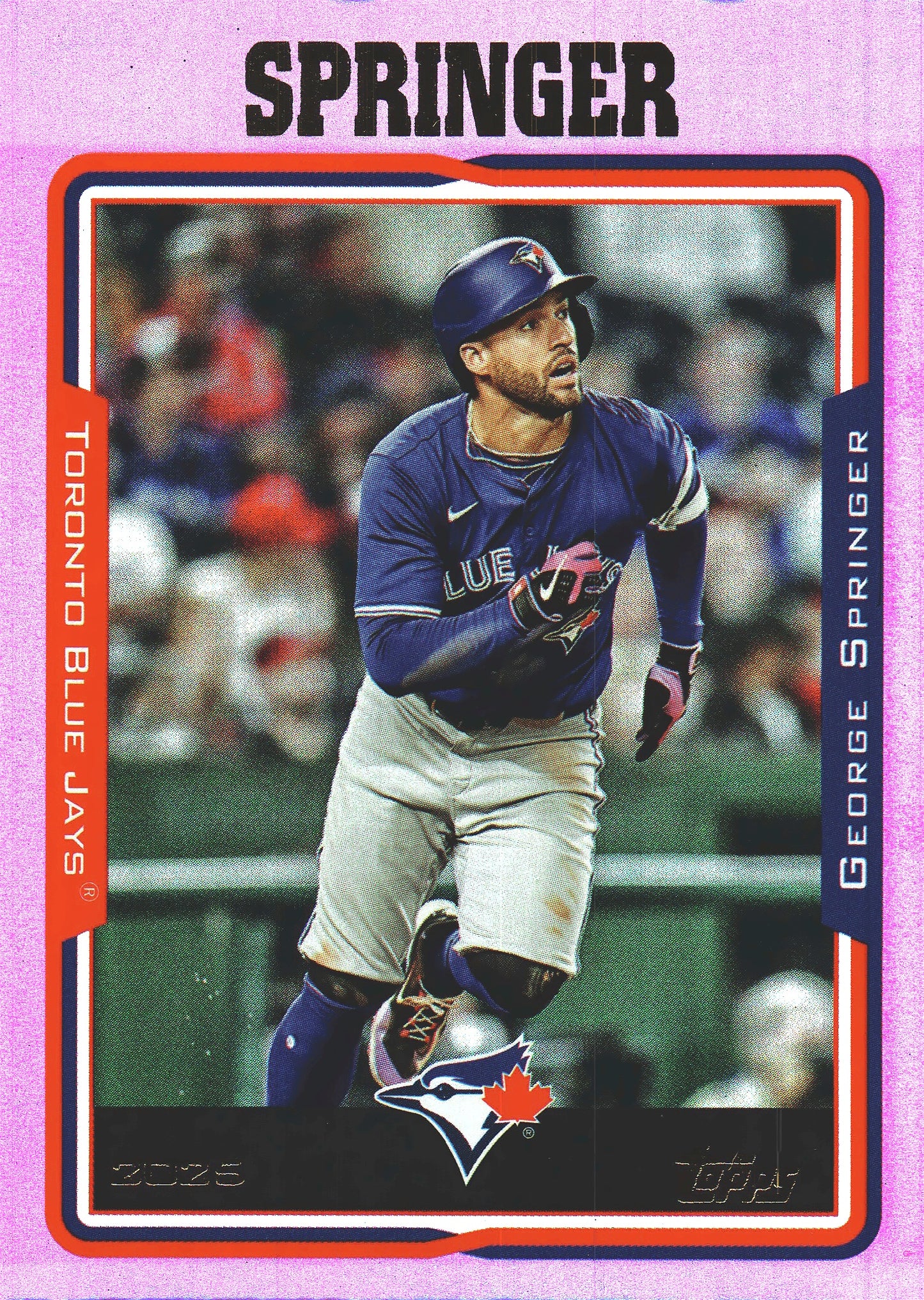 2025 Topps Archives Pink George Springer #204 Toronto Blue Jays