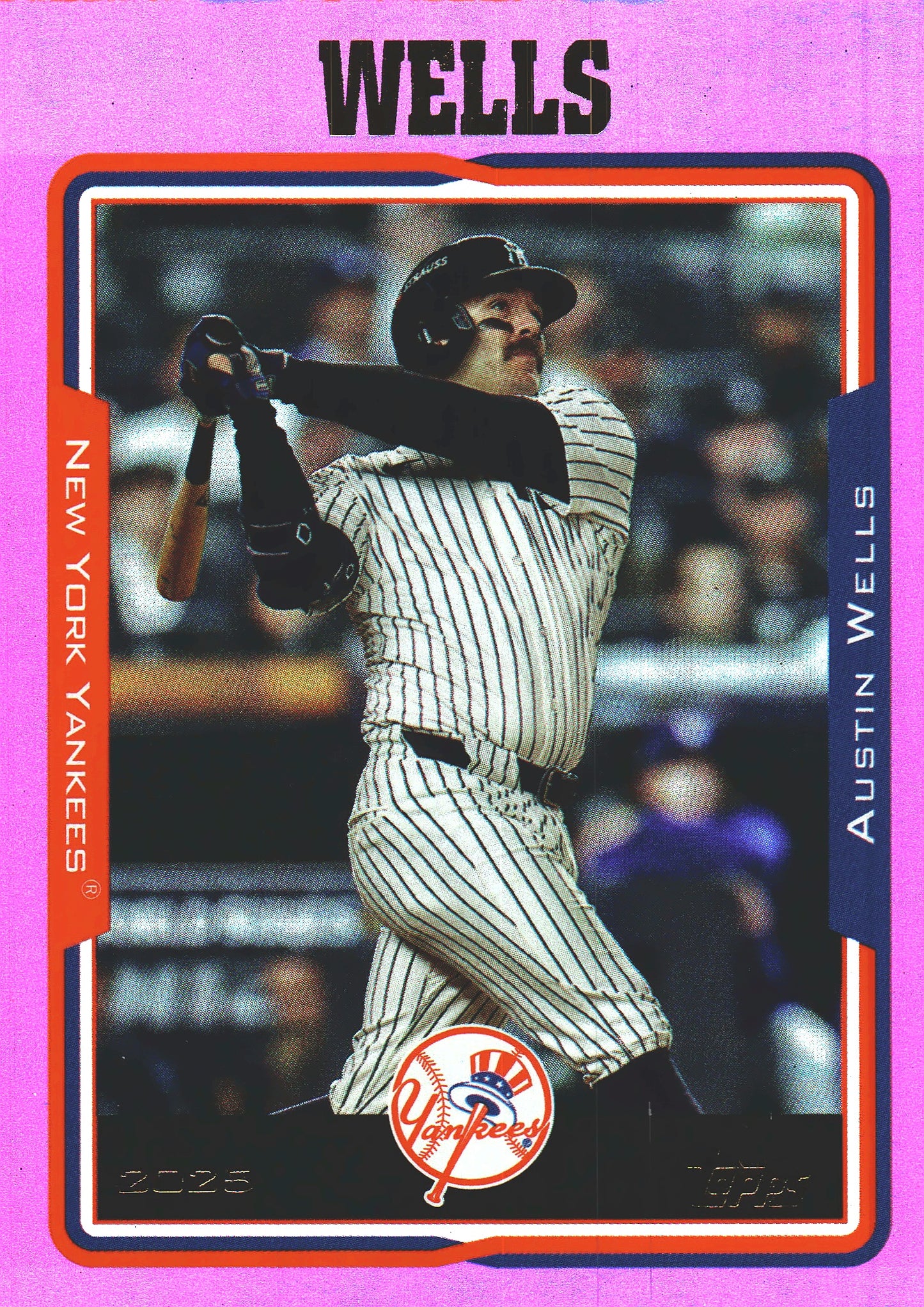 2025 Topps Archives Pink Austin Wells #208 New York Yankees