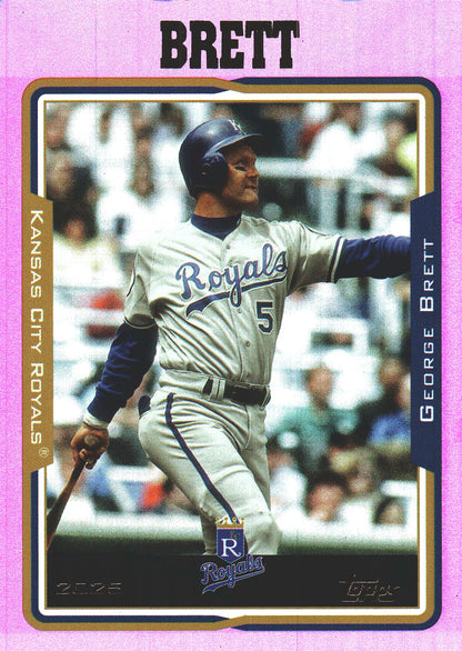 2025 Topps Archives Pink George Brett #241 Kansas City Royals