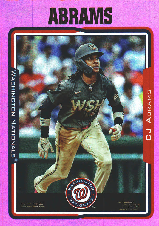 2025 Topps Archives Pink CJ Abrams #243 Washington Nationals