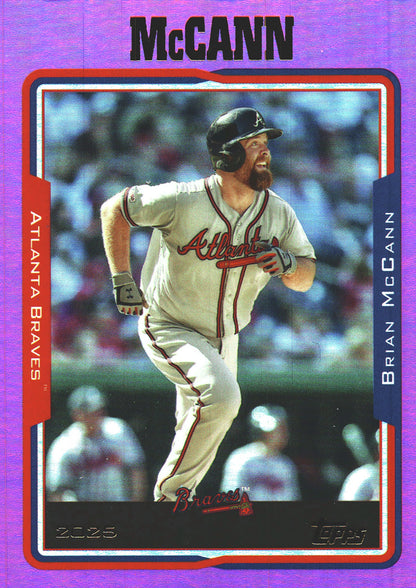 2025 Topps Archives Pink Brian McCann #256 Atlanta Braves