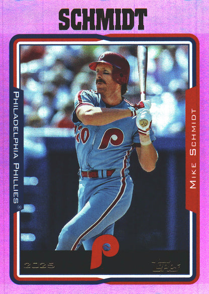 2025 Topps Archives Pink Mike Schmidt #277 Philadelphia Phillies