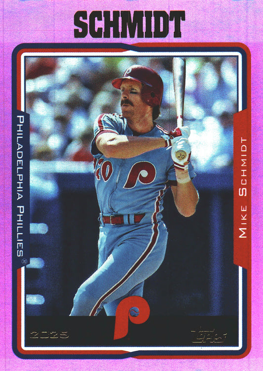 2025 Topps Archives Pink Mike Schmidt #277 Philadelphia Phillies
