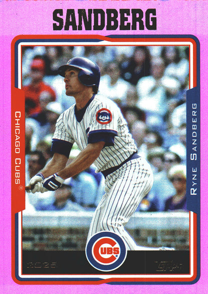 2025 Topps Archives Pink Ryne Sandberg #299 Chicago Cubs