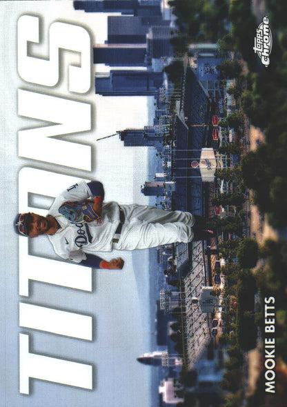 2023 Topps Chrome Update Titans Mookie Betts #CT-18 Los Angeles Dodgers