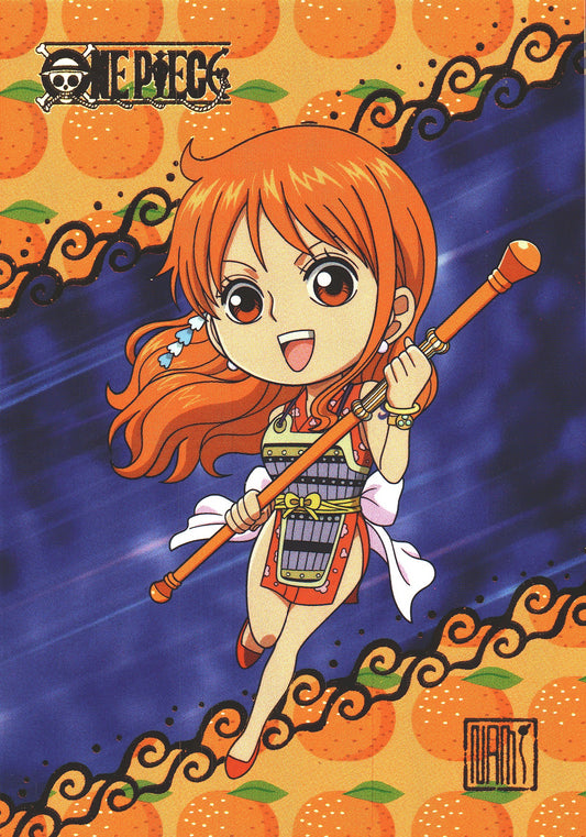 2024 Panini One Piece Treasures Nami Chibi #33