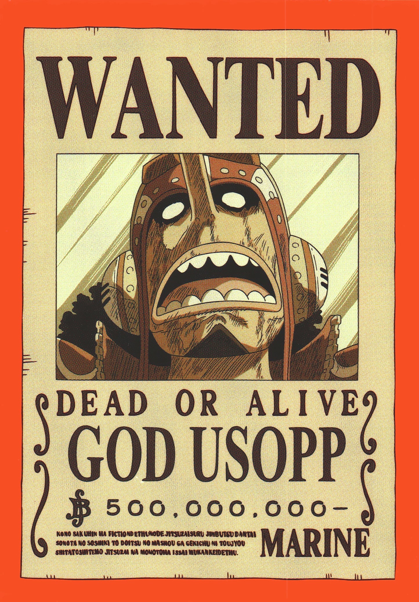 2024 Panini One Piece Treasures God Usopp Wanted #54