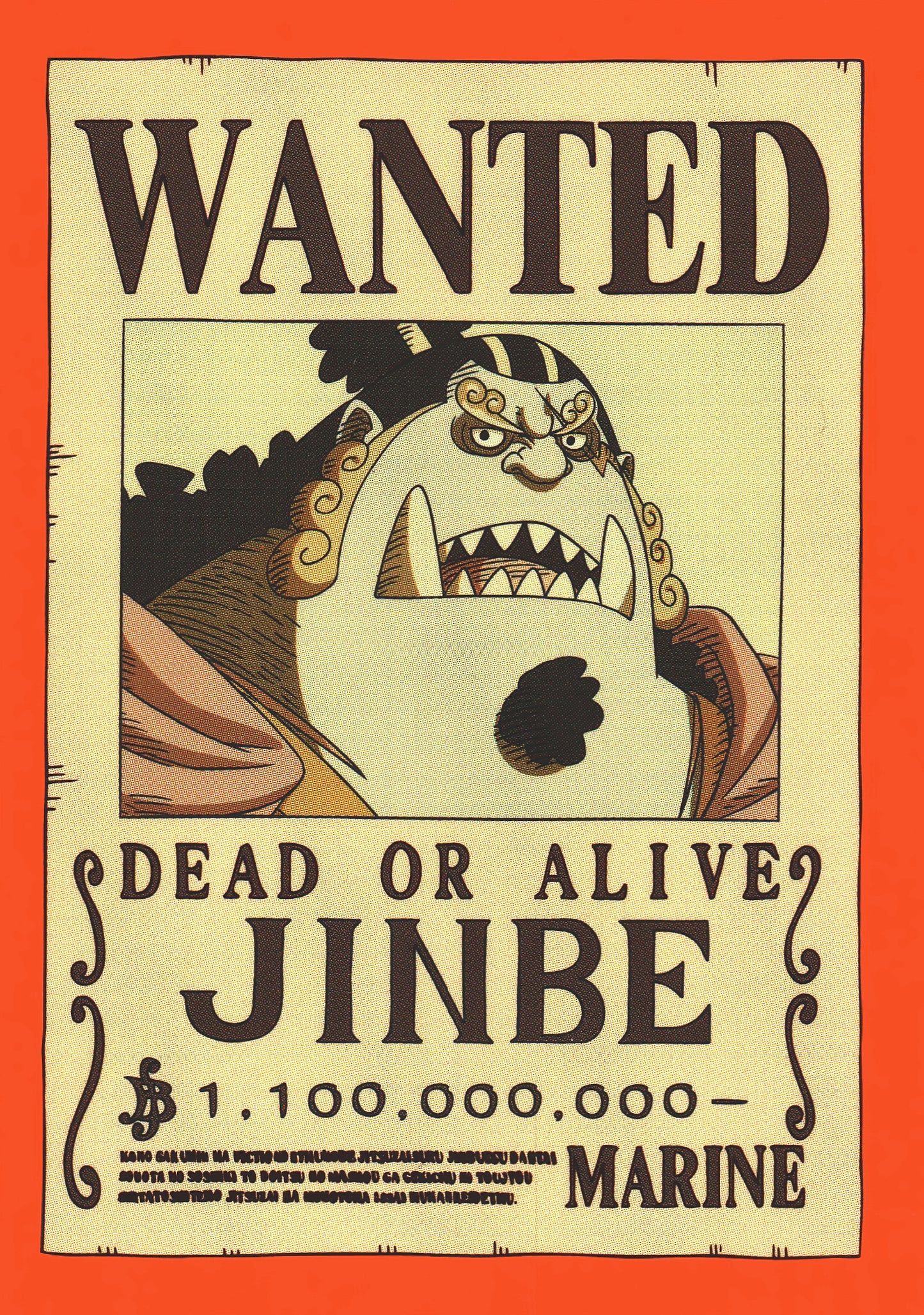 2024 Panini One Piece Treasures Jinbe Wanted #60