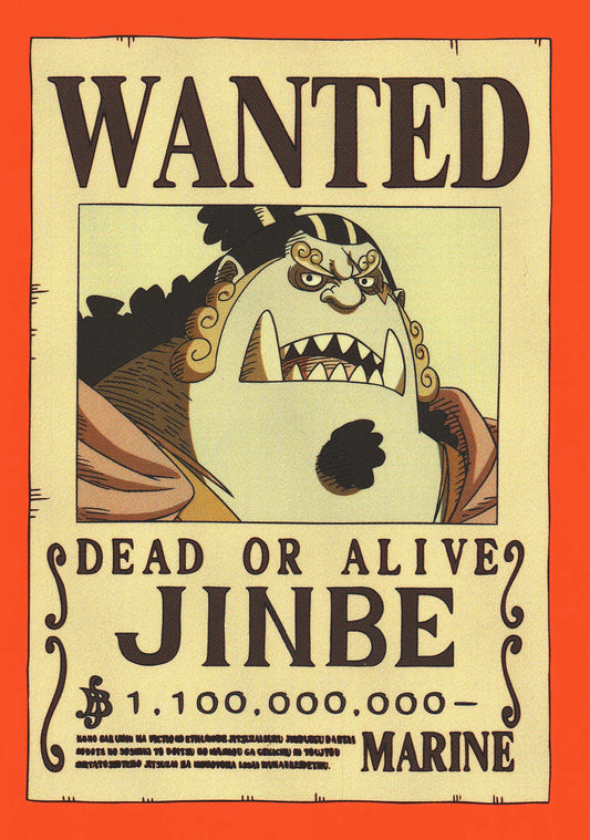 2024 Panini One Piece Treasures Jinbe Wanted #60