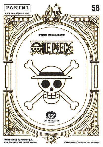 2024 Panini One Piece Treasures Wave Holo Franky Wanted #58