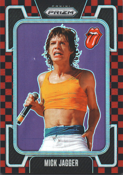 2025 Panini Prizm The Rolling Stones Red and black checker /179 Mick Jagger #17