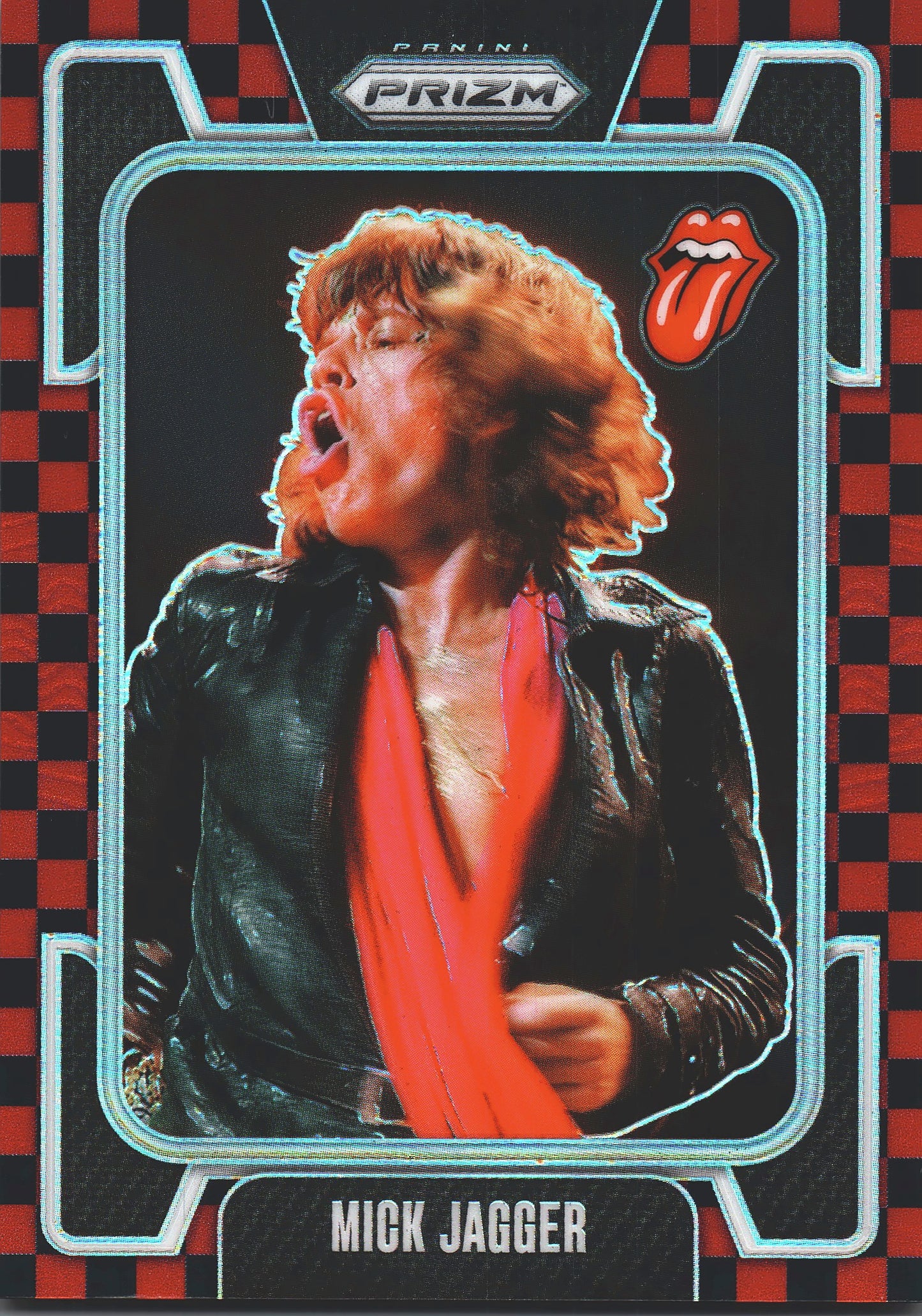 2025 Panini Prizm The Rolling Stones Red and black checker /179 Mick Jagger #22