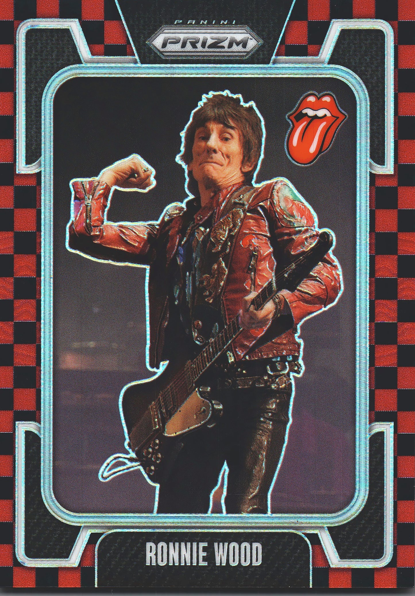 2025 Panini Prizm The Rolling Stones Red and black checker /179 Ronnie Wood #33