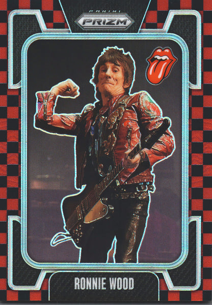2025 Panini Prizm The Rolling Stones Red and black checker /179 Ronnie Wood #33