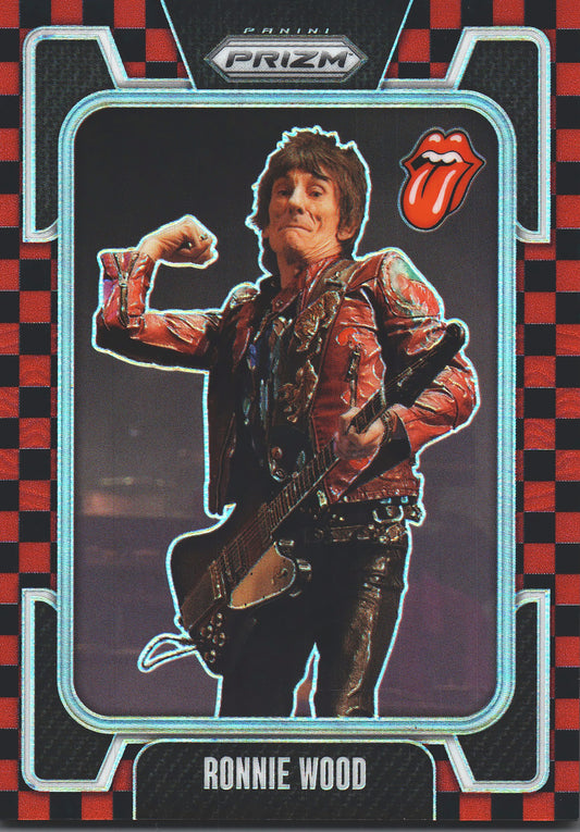 2025 Panini Prizm The Rolling Stones Red and black checker /179 Ronnie Wood #33