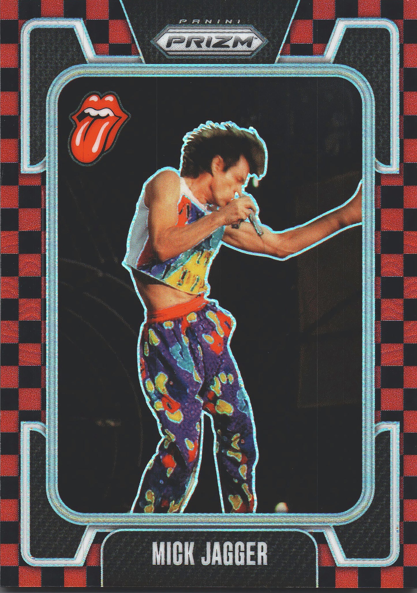 2025 Panini Prizm The Rolling Stones Red and black checker /179 Mick Jagger #35