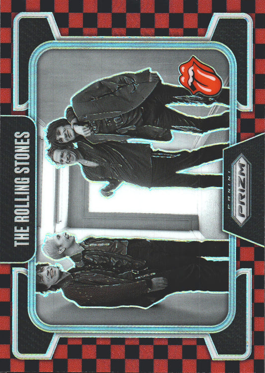 2025 Panini Prizm The Rolling Stones Red and black checker /179 #54