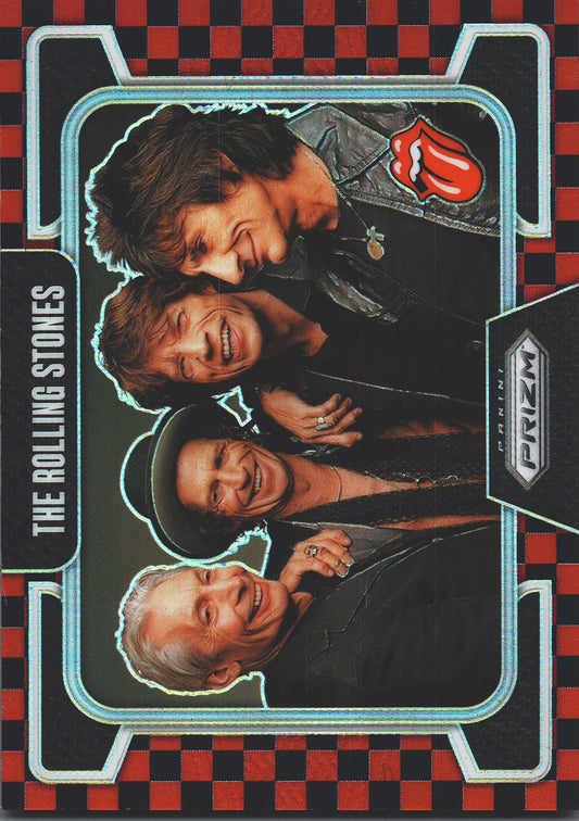 2025 Panini Prizm The Rolling Stones Red and black checker /179 #58