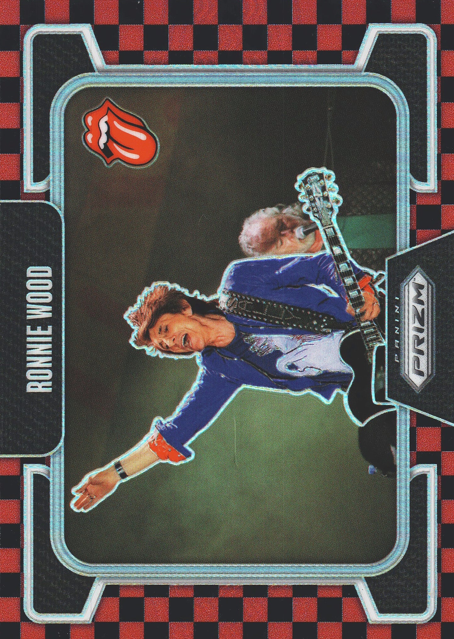 2025 Panini Prizm The Rolling Stones Red and black checker /179 Ronnie wood #90
