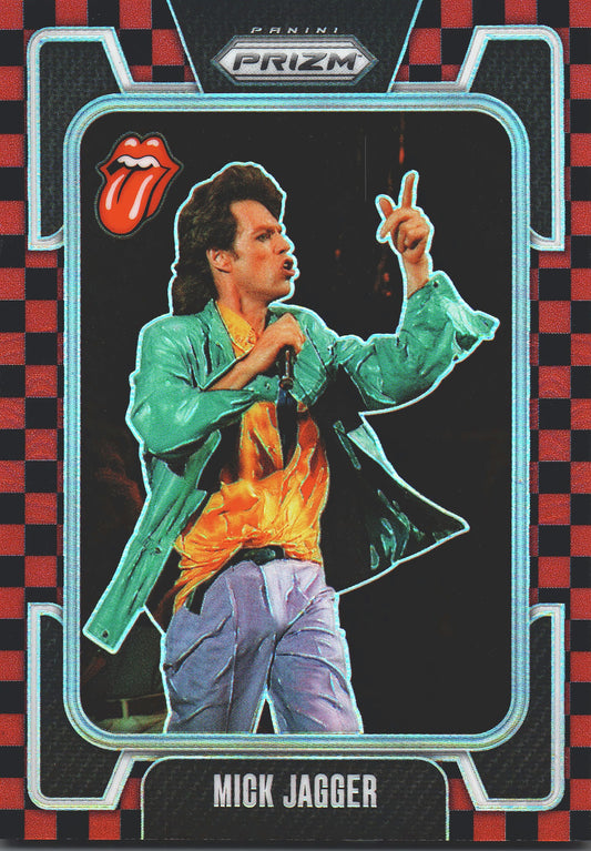 2025 Panini Prizm The Rolling Stones Red and black checker /179 Mick Jagger #10