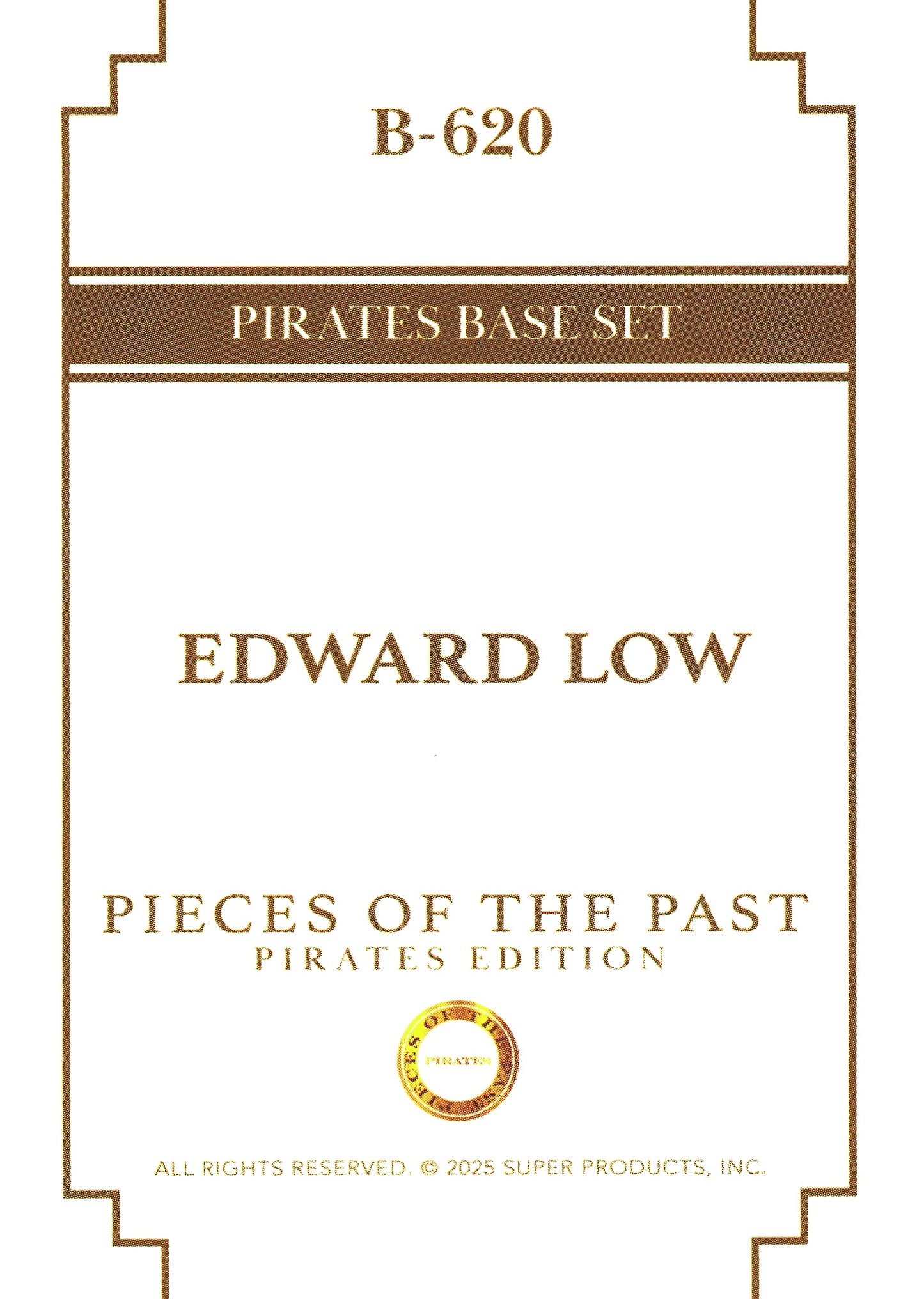 2025 Pieces of the Past Pirates Edward Low #B-620