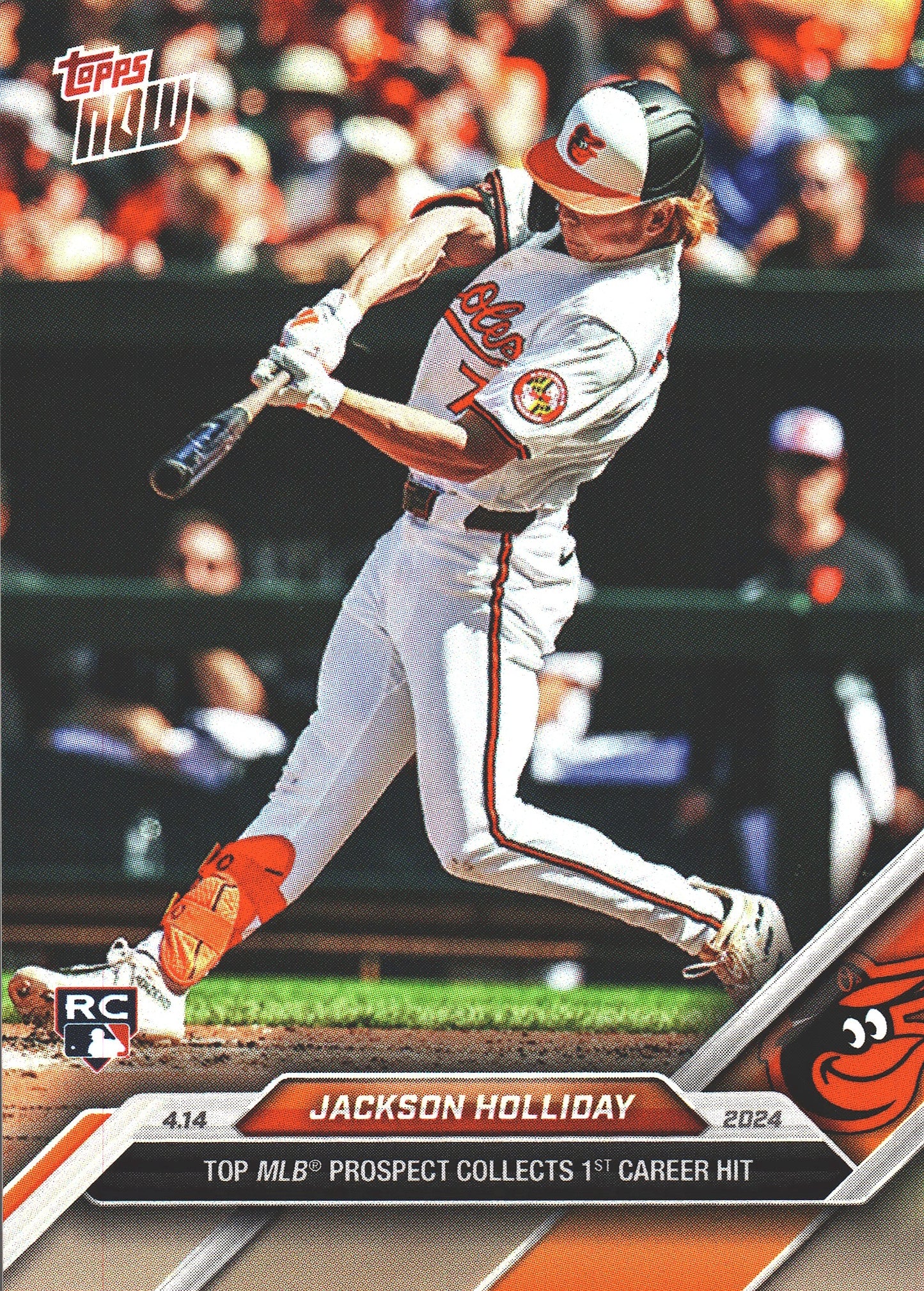 2024 Topps Now Jackson Holliday RC #75 Baltimore Orioles