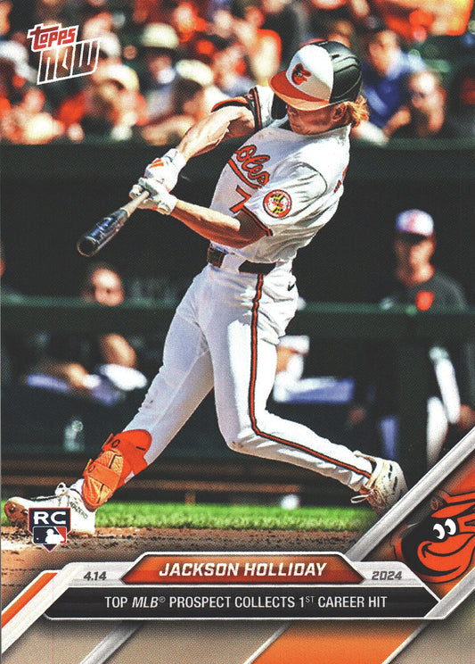 2024 Topps Now Jackson Holliday RC #75 Baltimore Orioles