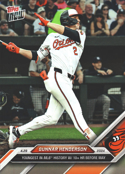 2024 Topps Now Gunnar Henderson #133 Baltimore Orioles